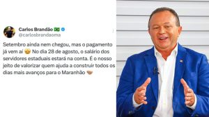 Brandão anuncia pagamento dos servidores estaduais para esta quinta (28)