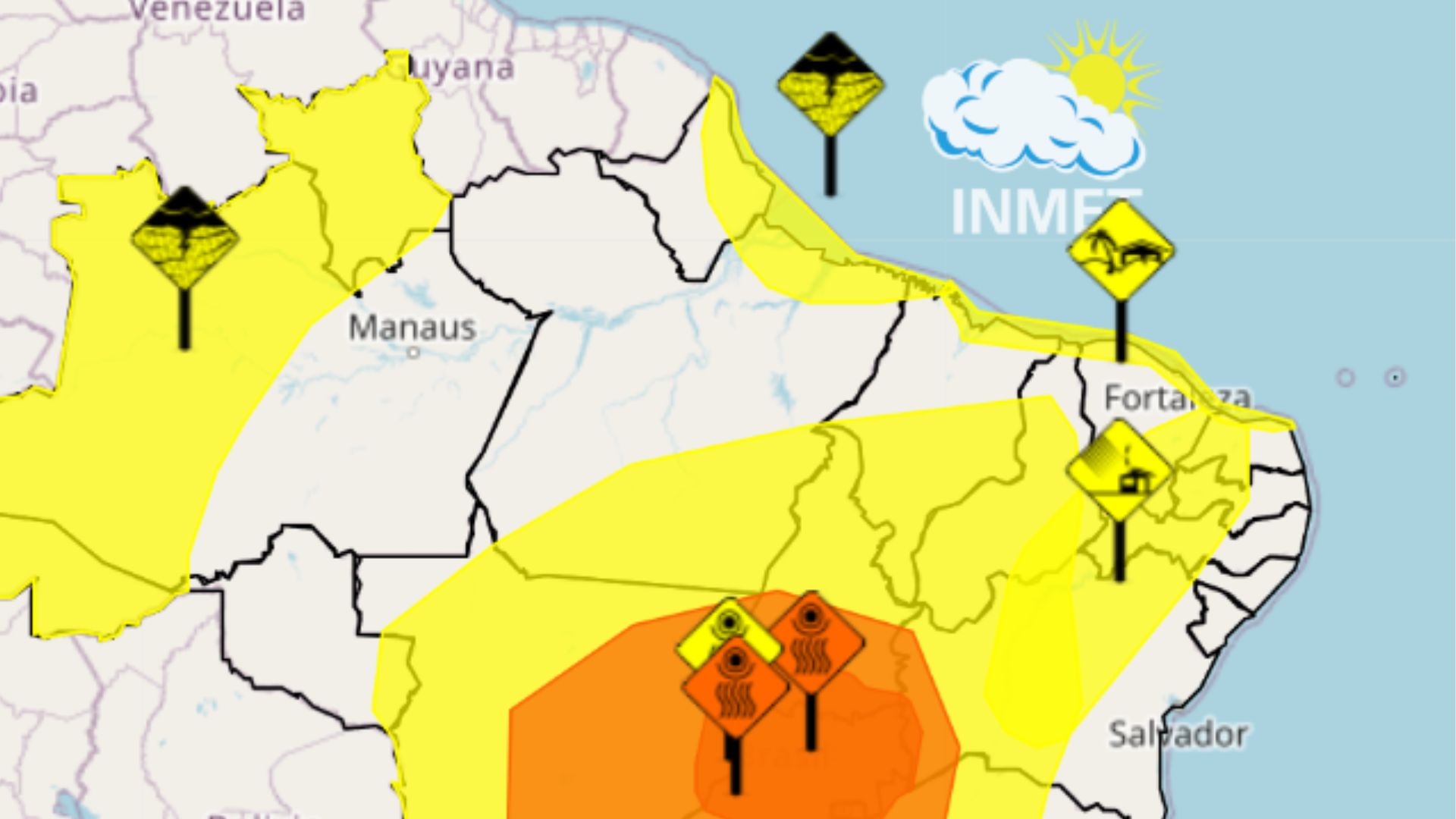 Maranhão tem três alertas climáticos nesta sexta (22)