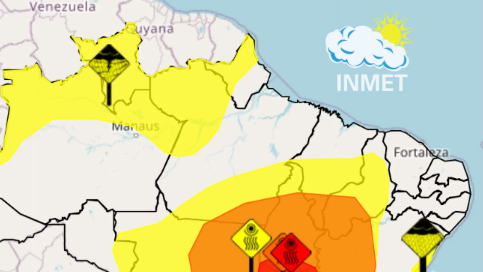 Maranhão tem alerta de perigo para 7 cidades nesta segunda (25)