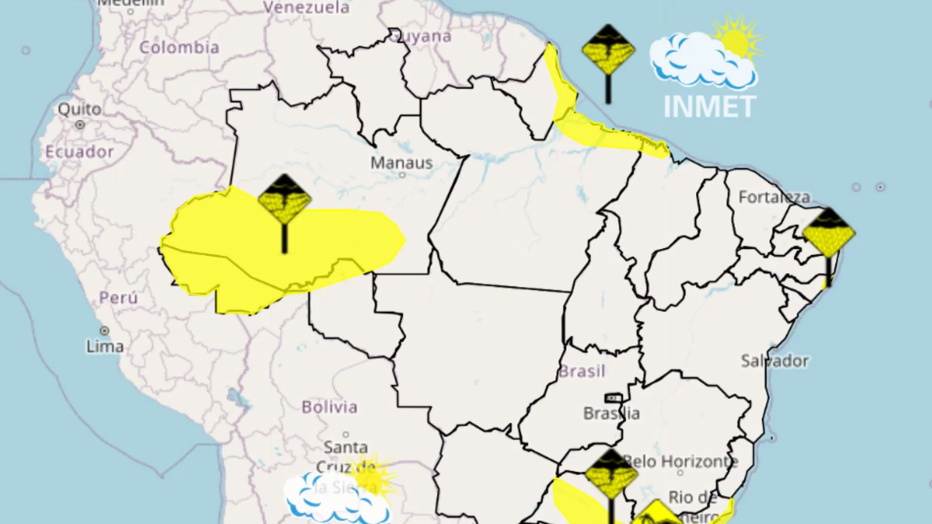 INMET emite alerta para 19 cidades do Maranhão nesta terça (5)