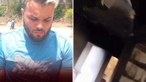 VÍDEO: Preso suspeito de atear fogo em apartamento de policial