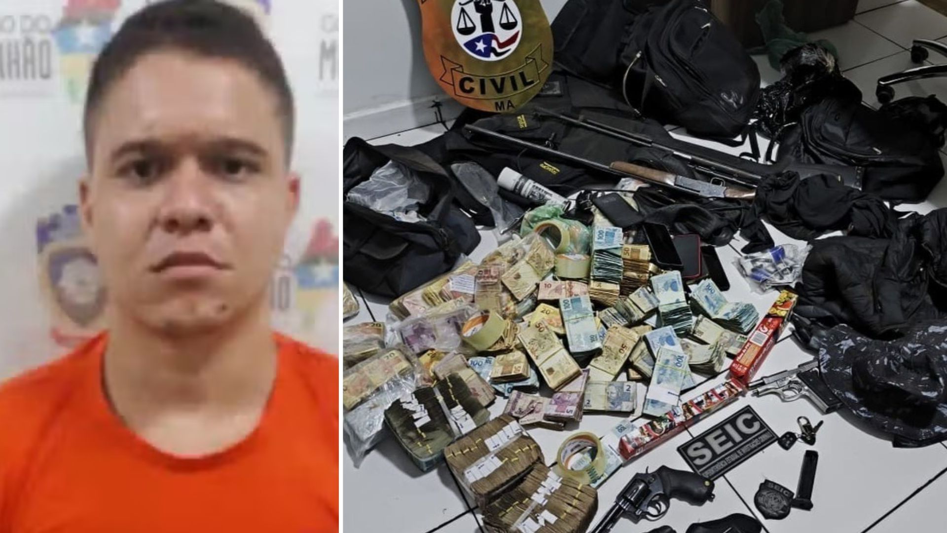 Polícia Civil prende suspeito de ataque a carro-forte