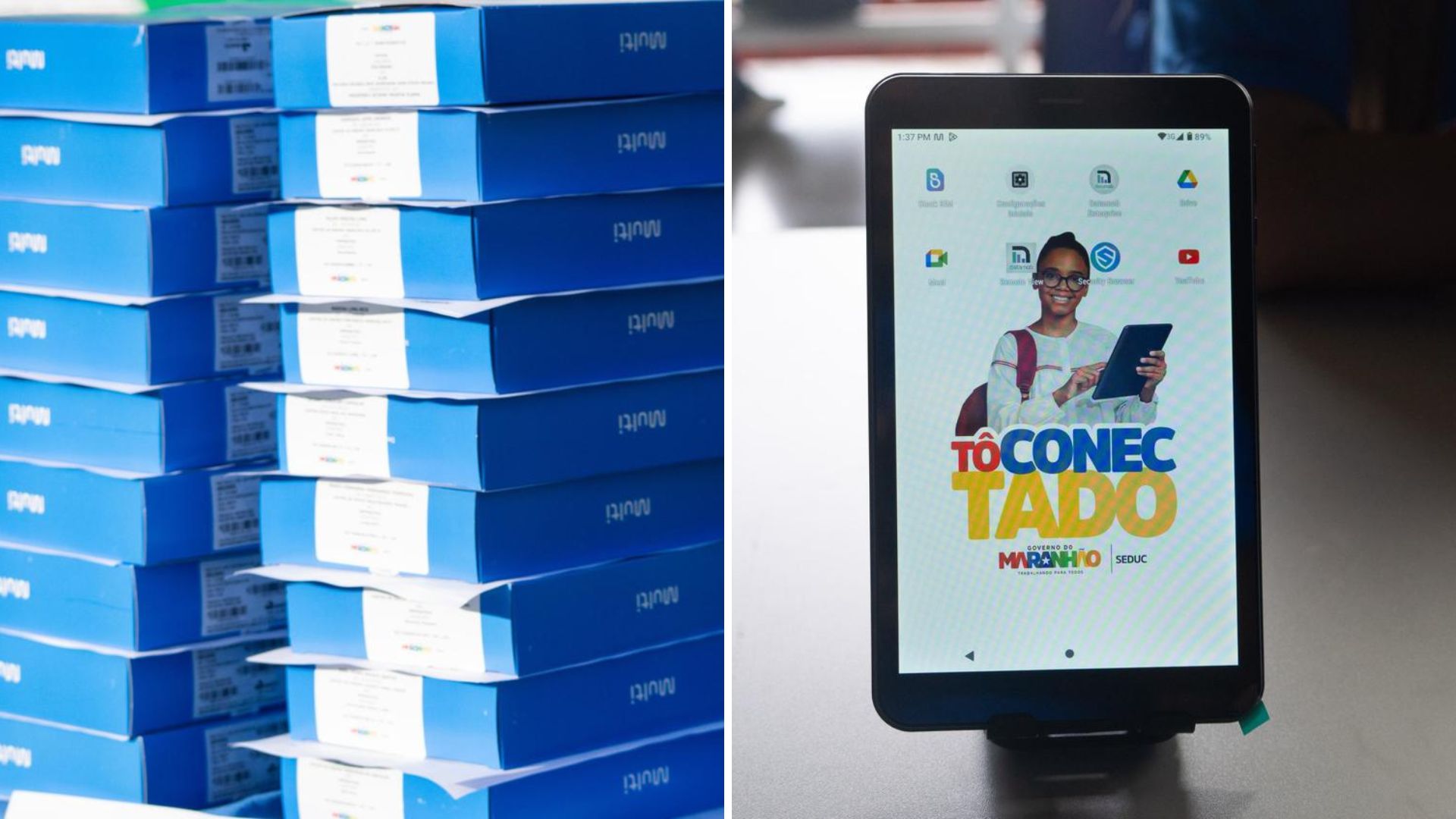 Maranhão inicia entrega de tablets do programa Tô Conectado