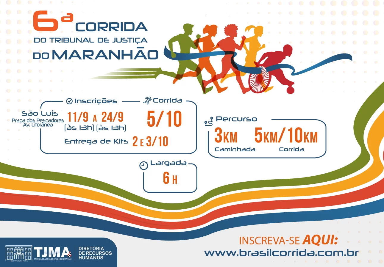 TJMA reabre inscrições para a 6ª Corrida do Judiciário