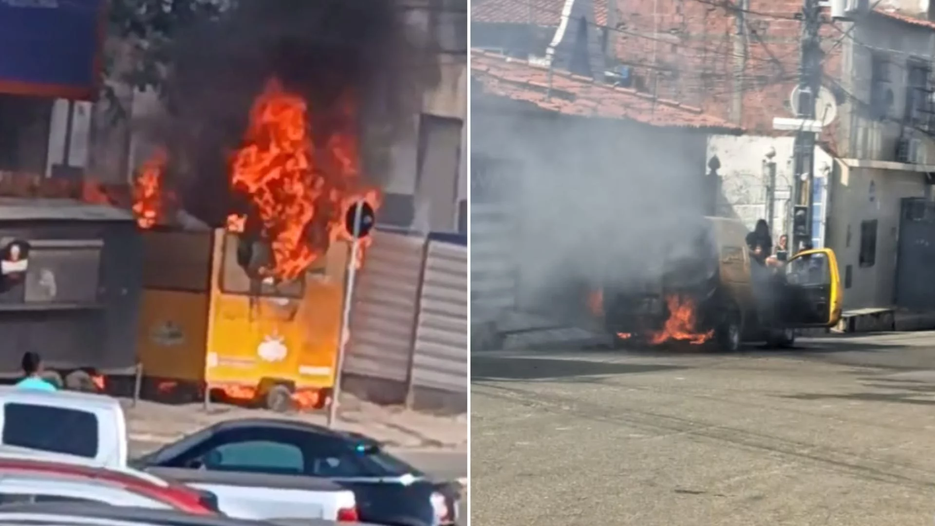 Dois incêndios atingem São Luís; trailer e carro são destruídos