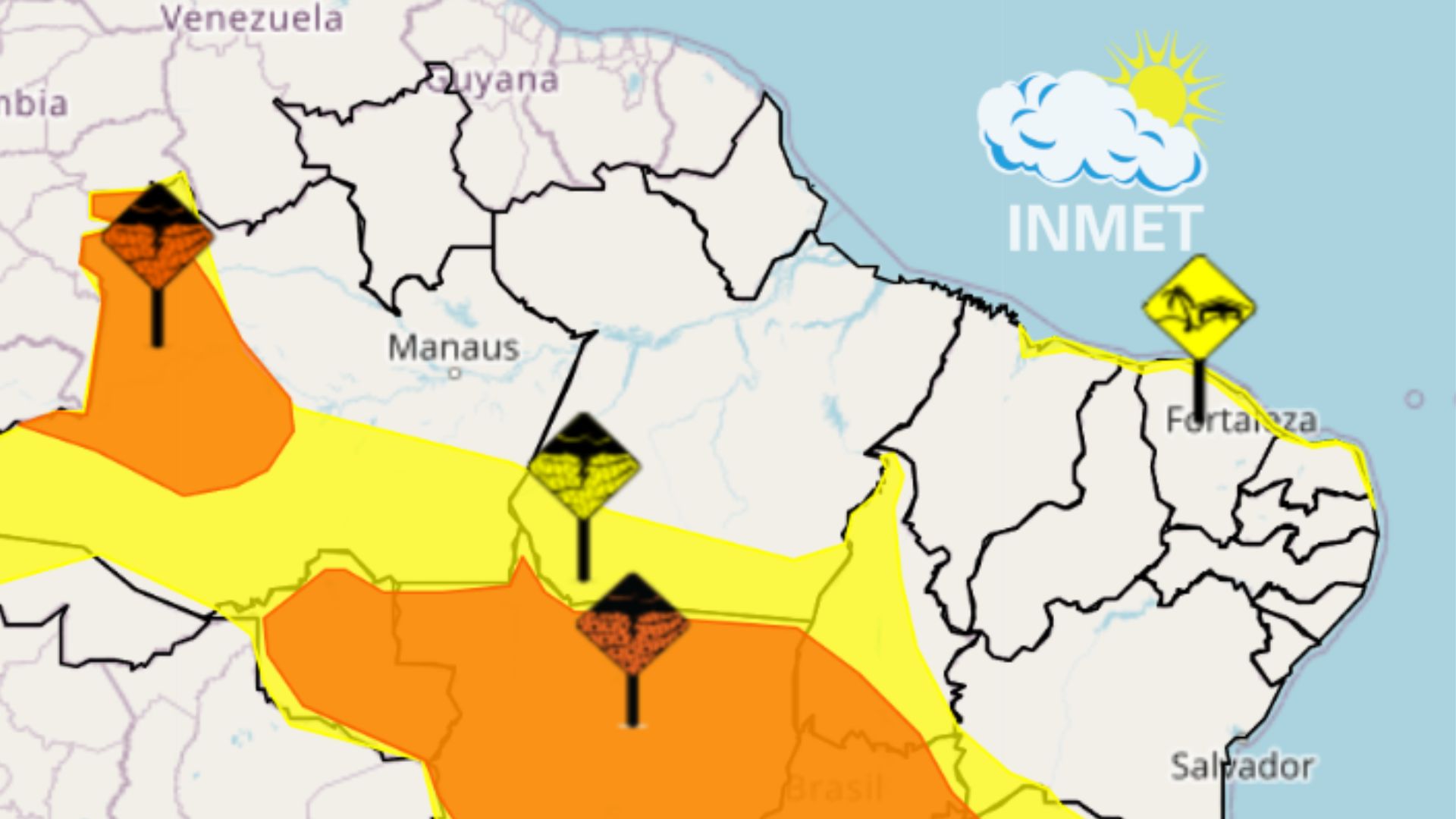 São Luís e 18 cidades sob alerta de ventos fortes nesta quarta (24)