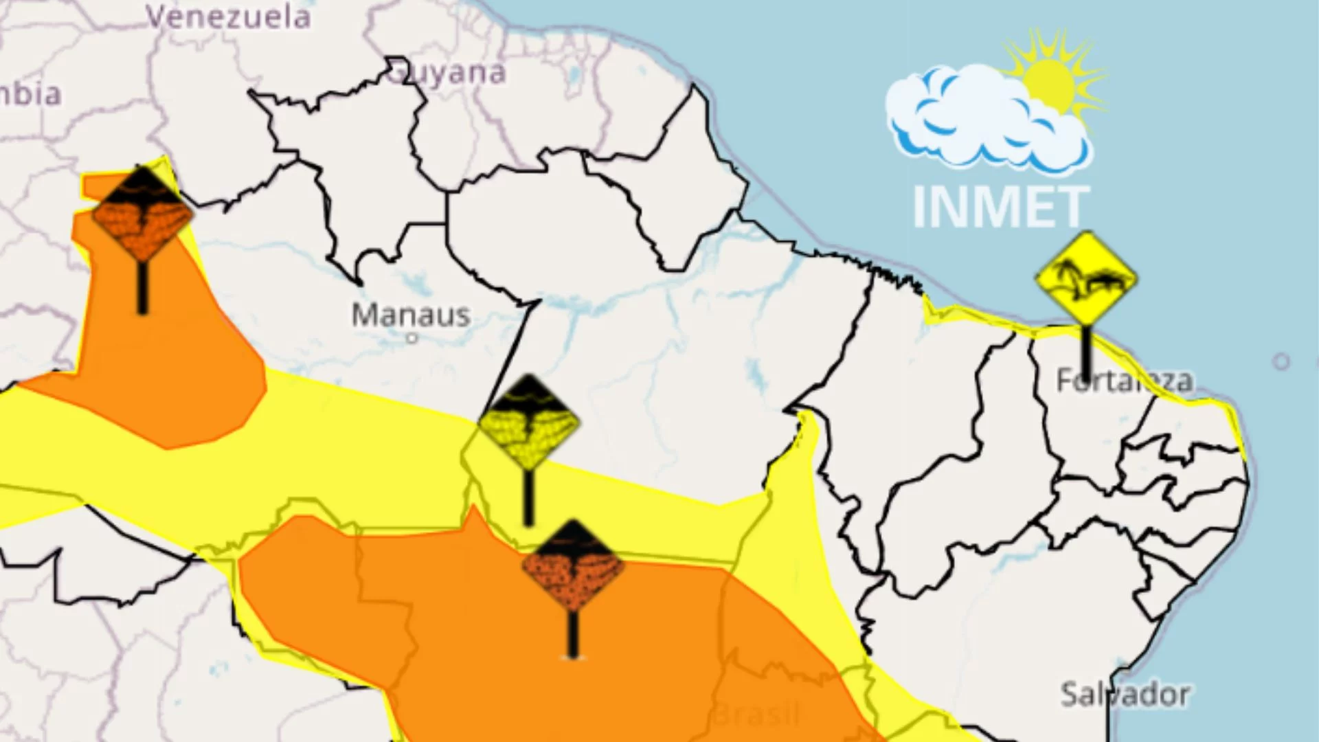 São Luís e 18 cidades sob alerta de ventos fortes nesta quarta (24)