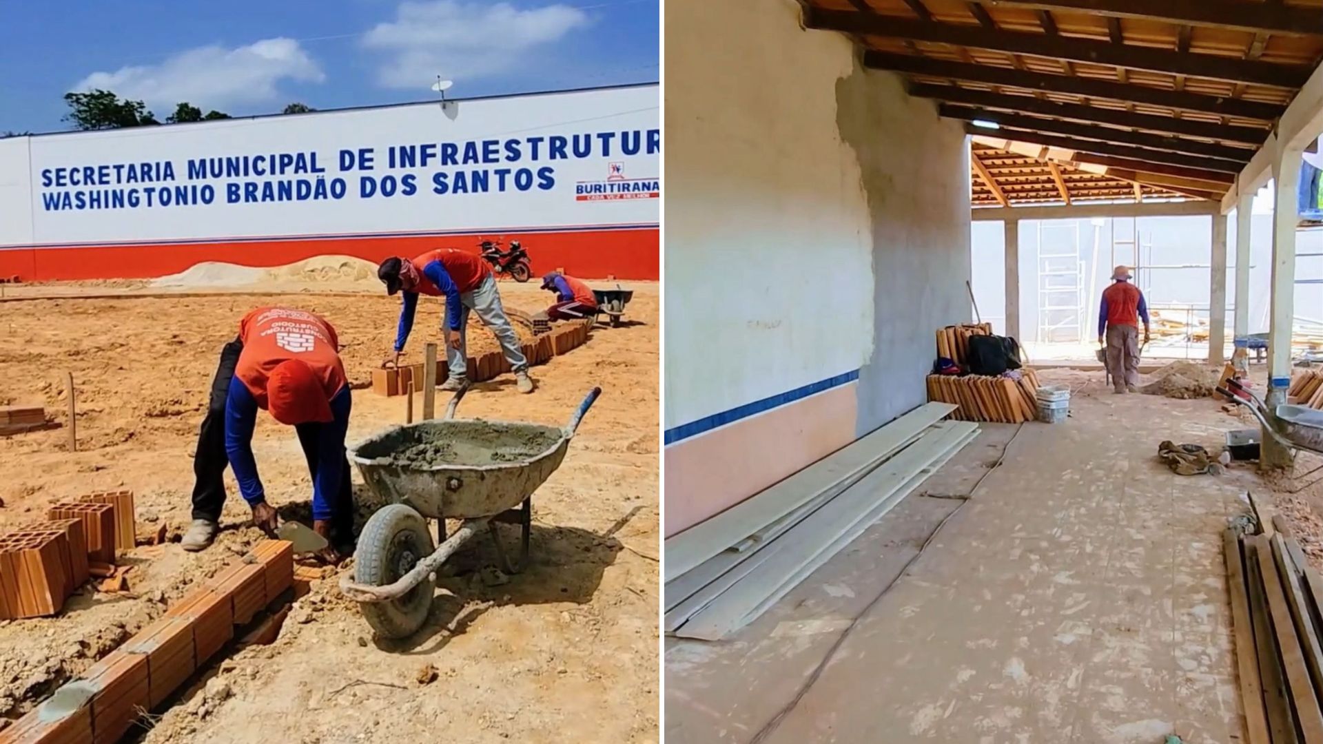 Buritirana intensifica obras de infraestrutura em diferentes frentes