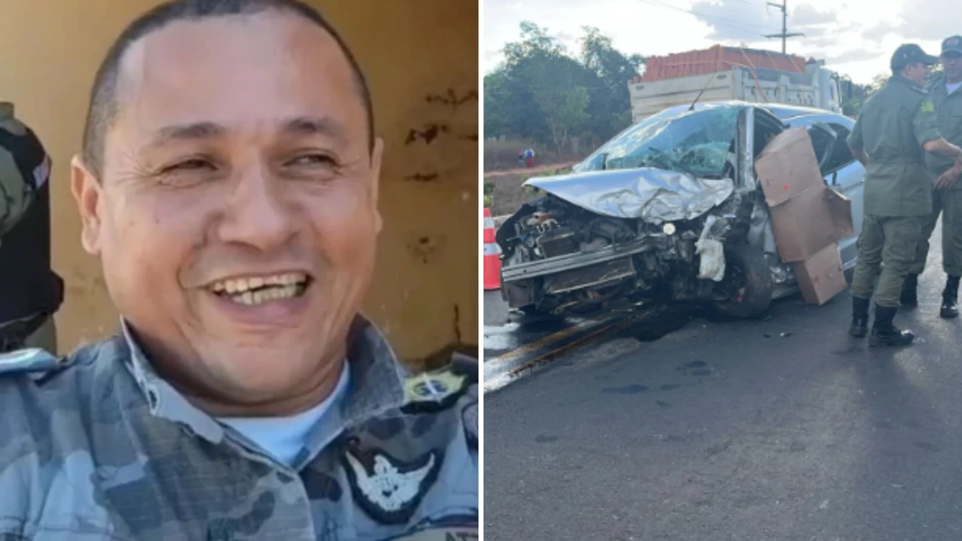 VÍDEO: Policial do Piauí morre em colisão com viatura da Força Nacional