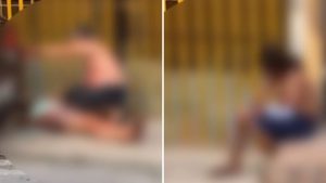 VÍDEO: Mulher é esfaqueada e filho fica ferido ao tentar defendê-la