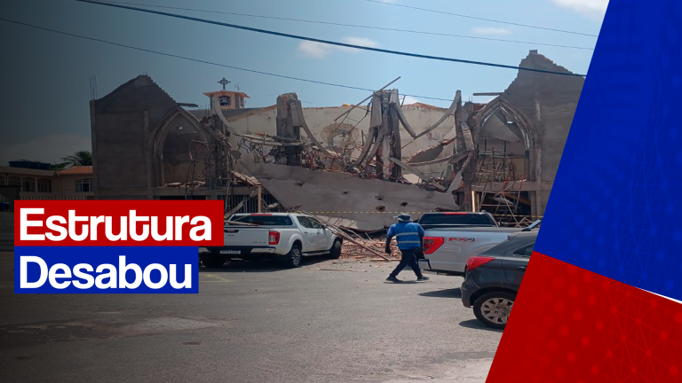 Estrutura de igreja em obra desaba em São Luís