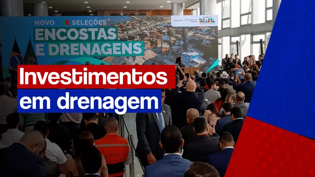 Governo anuncia investimento de R$ 11,7 Bilhões em drenagem