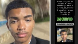 Adolescente é encontrado após três dias desaparecido