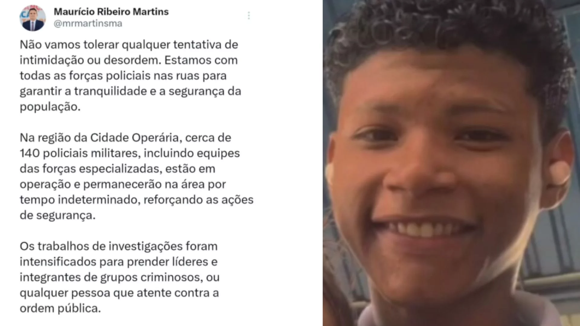 Secretário garante reforço após ataque a tiros na Cidade Operária