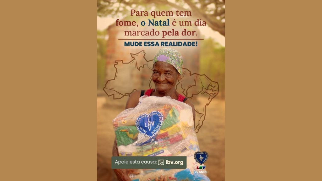 Campanha de Natal da LBV leva alimentos a famílias em vulnerabilidade  social
