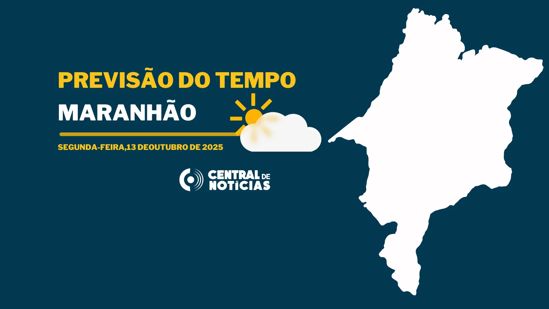Maranhão tem sol, calor e chuva isolada nesta segunda (13)