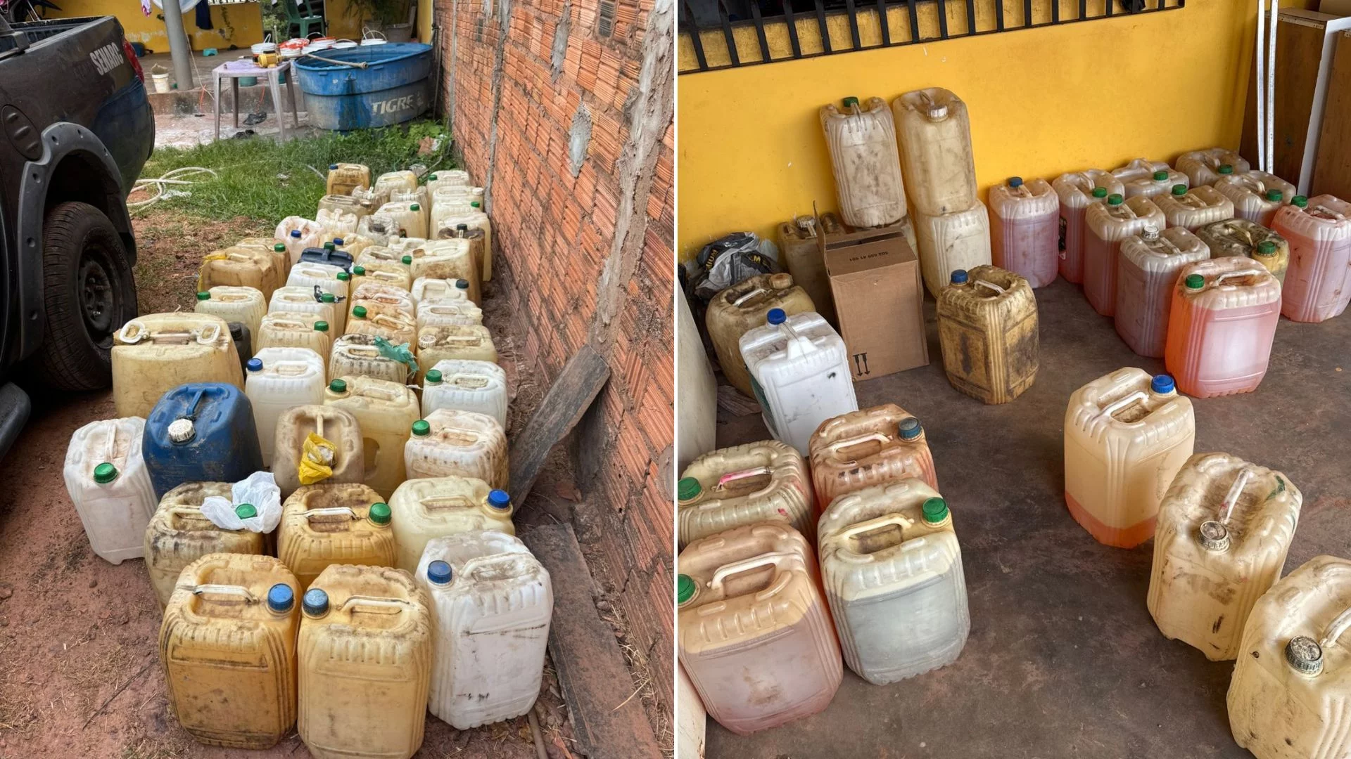Polícia apreende armazenamento ilegal de combustível