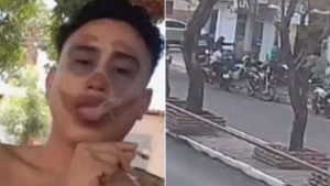 VÍDEO: Jovem sofre tentativa de homicídio em oficina