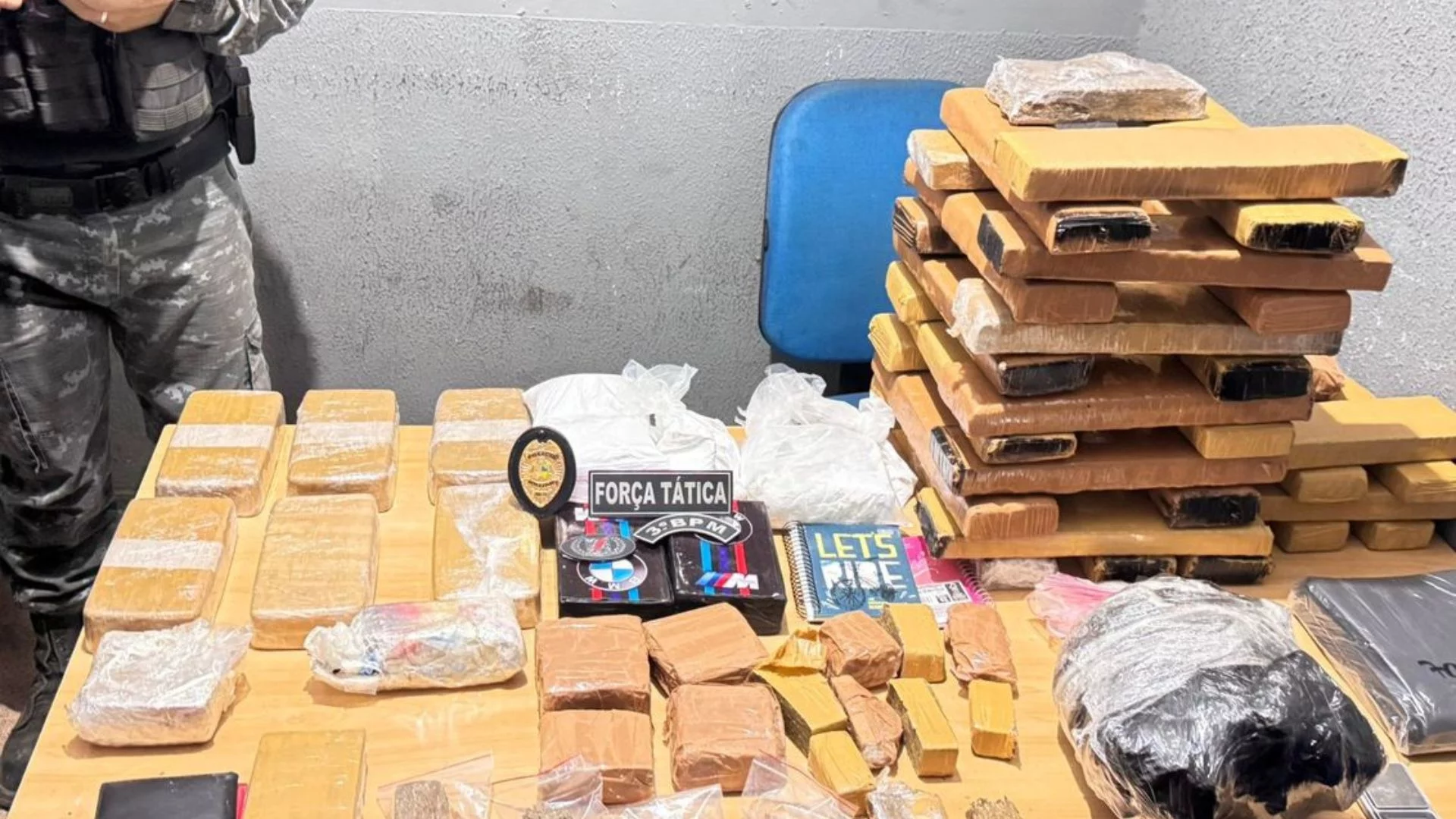 Ponto de drogas é descoberto no MA; 50 kg apreendidos