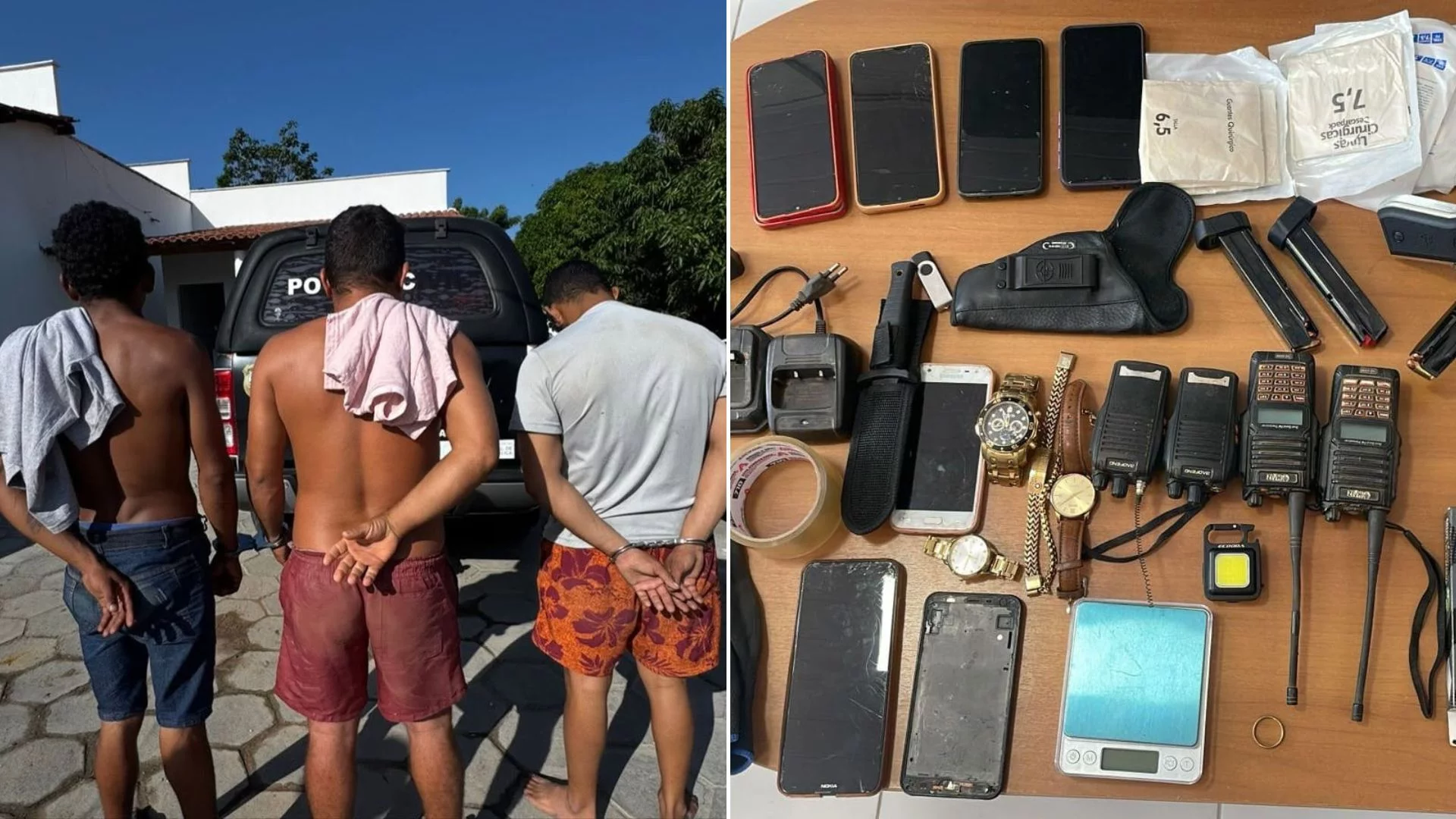 VÍDEO: Preso grupo especializado em roubo a residências no MA e PI