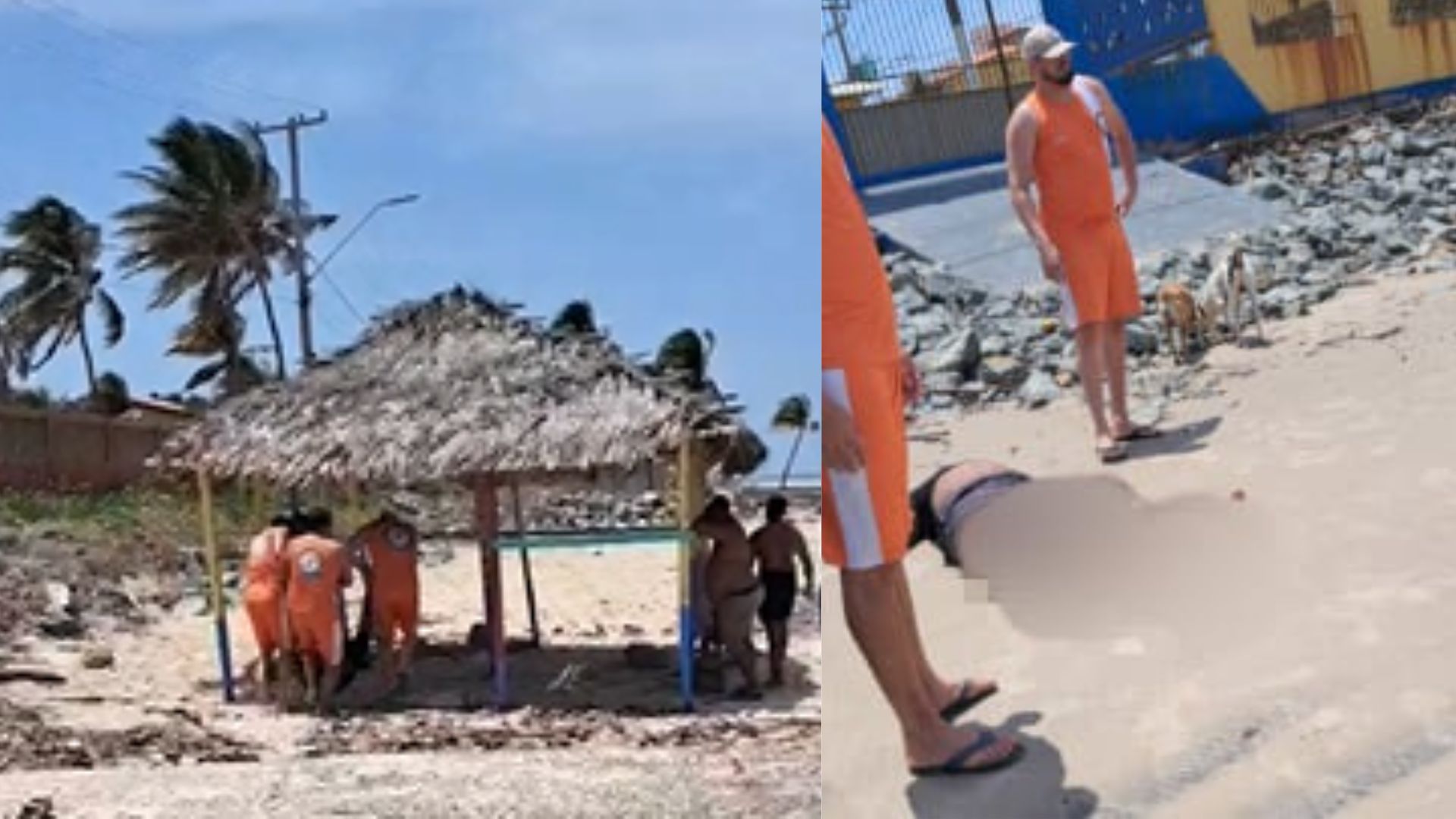 Homem morre  após ‘tromba d’agua’ atingir embarcação na Grande Ilha