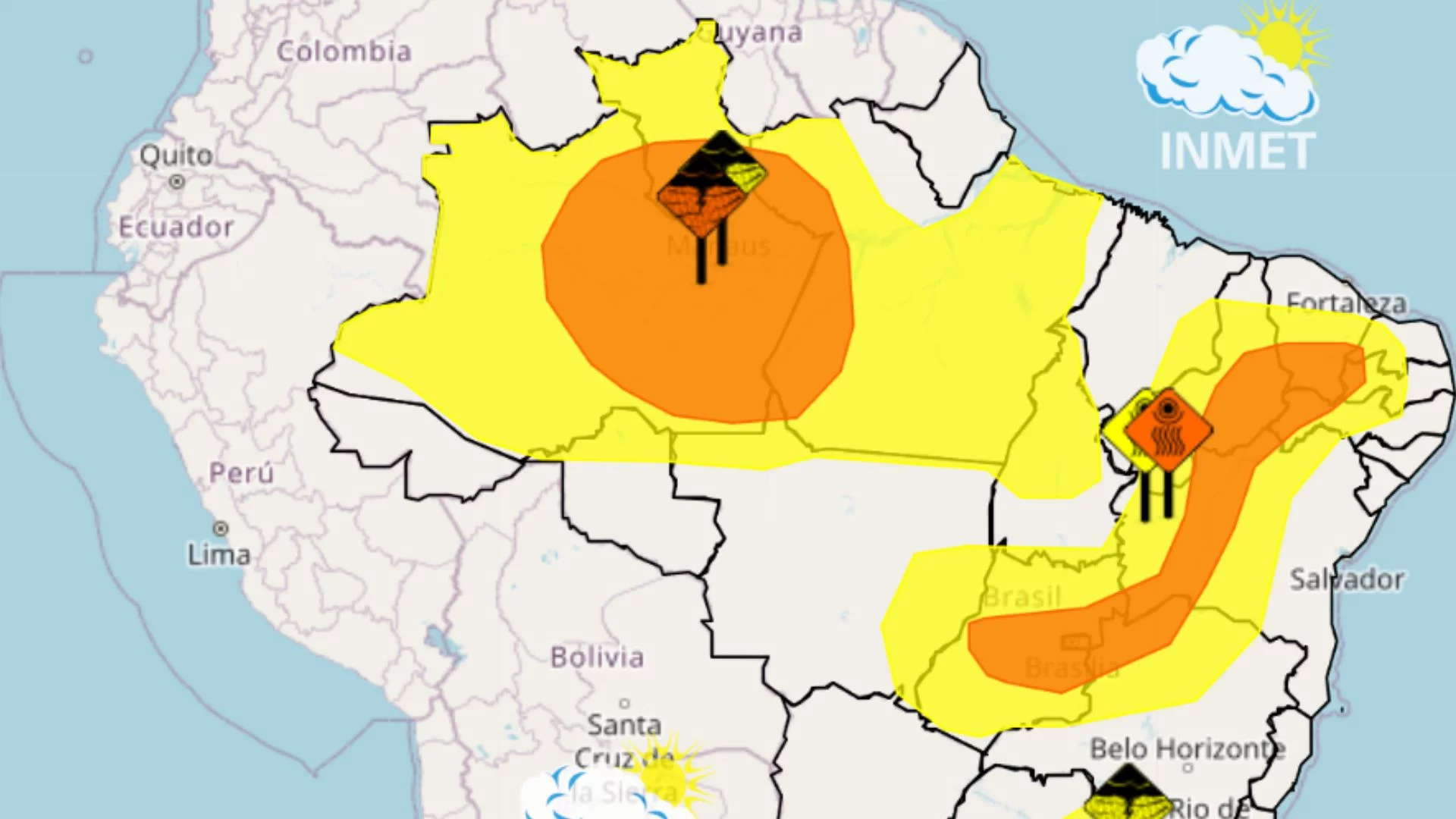 Inmet emite dois alertas para o Maranhão nesta quarta (08)
