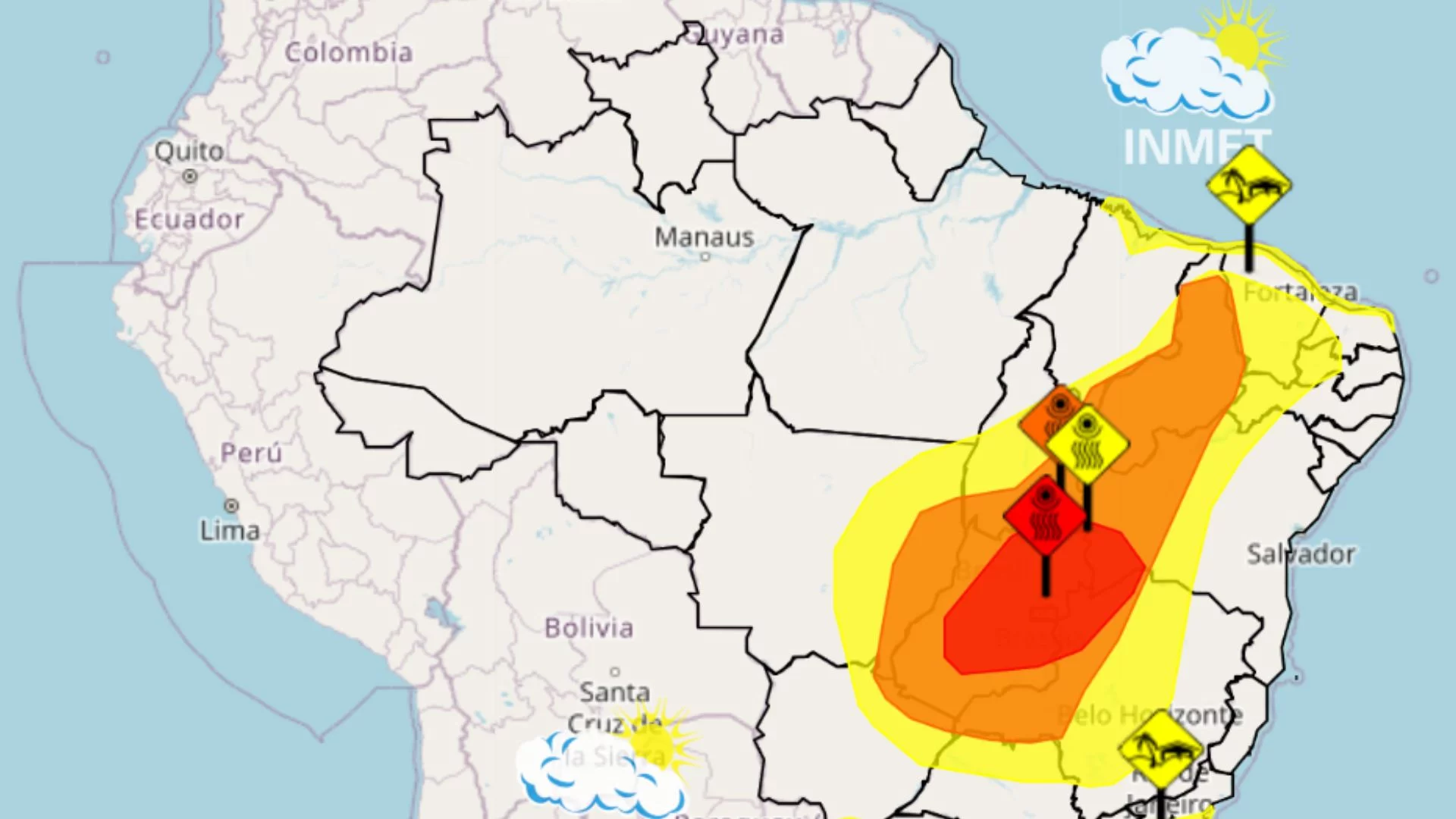 INMET emite alertas de calor e ventos para o Maranhão