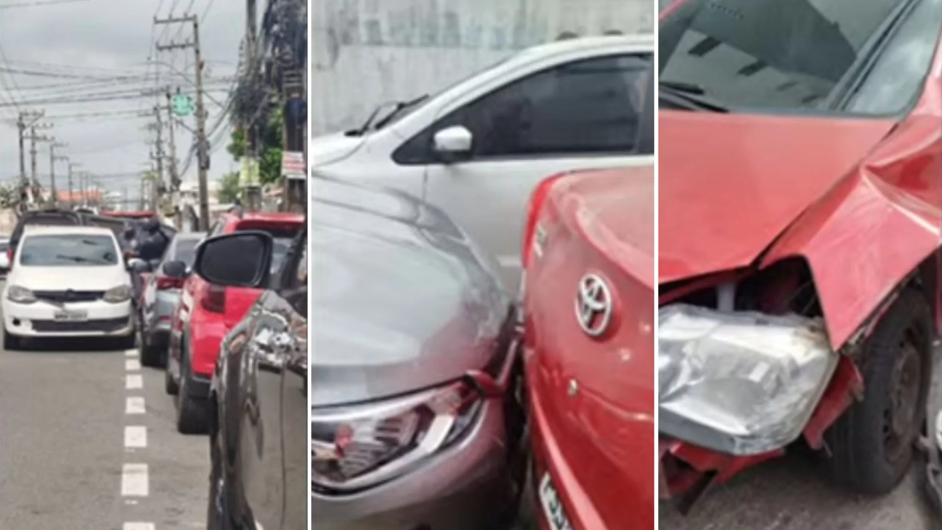 Perseguição policial tem troca de tiros e veículos danificados