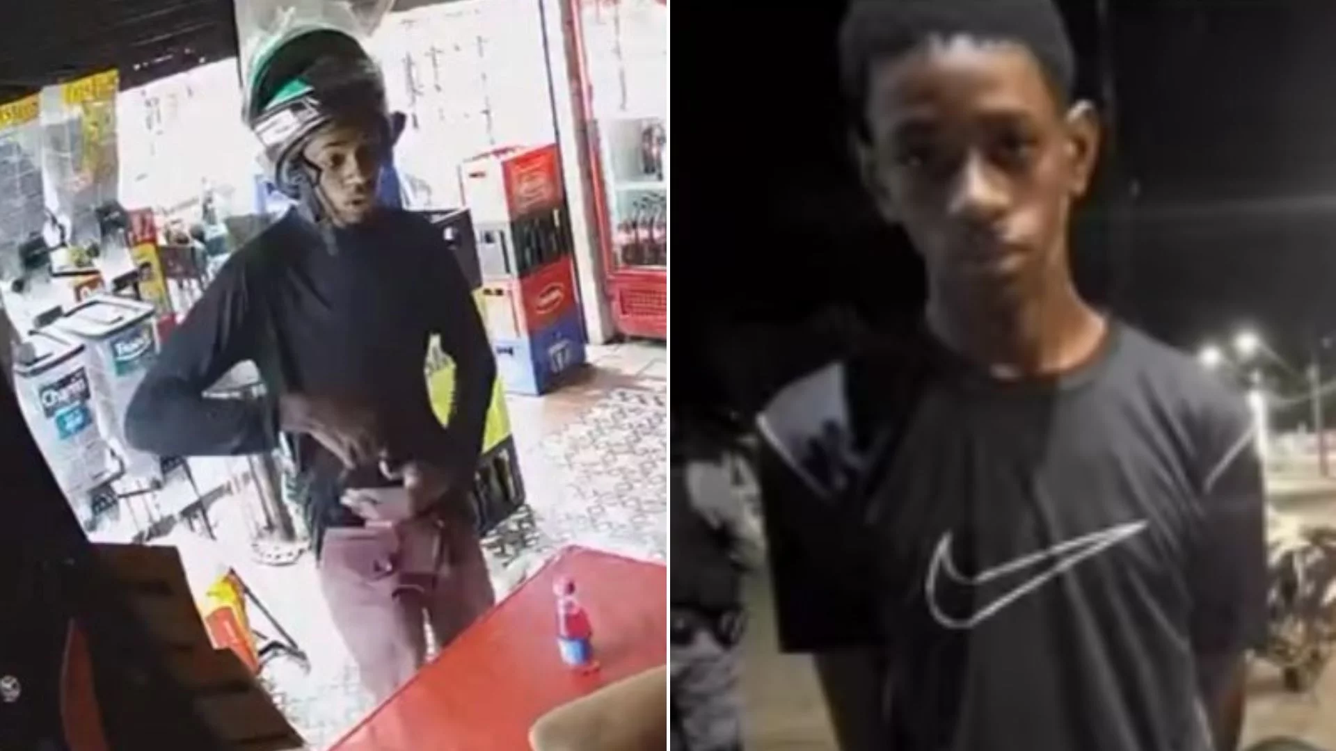 Preso bandido que agiu com violência contra comerciante