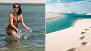 Revista Vogue explora os Lençóis Maranhenses com dicas de Thaynara OG