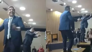 VÍDEO: Vereadores de São Caetano (SP) dançam sobre mesas após sessão