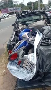 VÍDEO: Polícia recupera moto furtada na Raposa