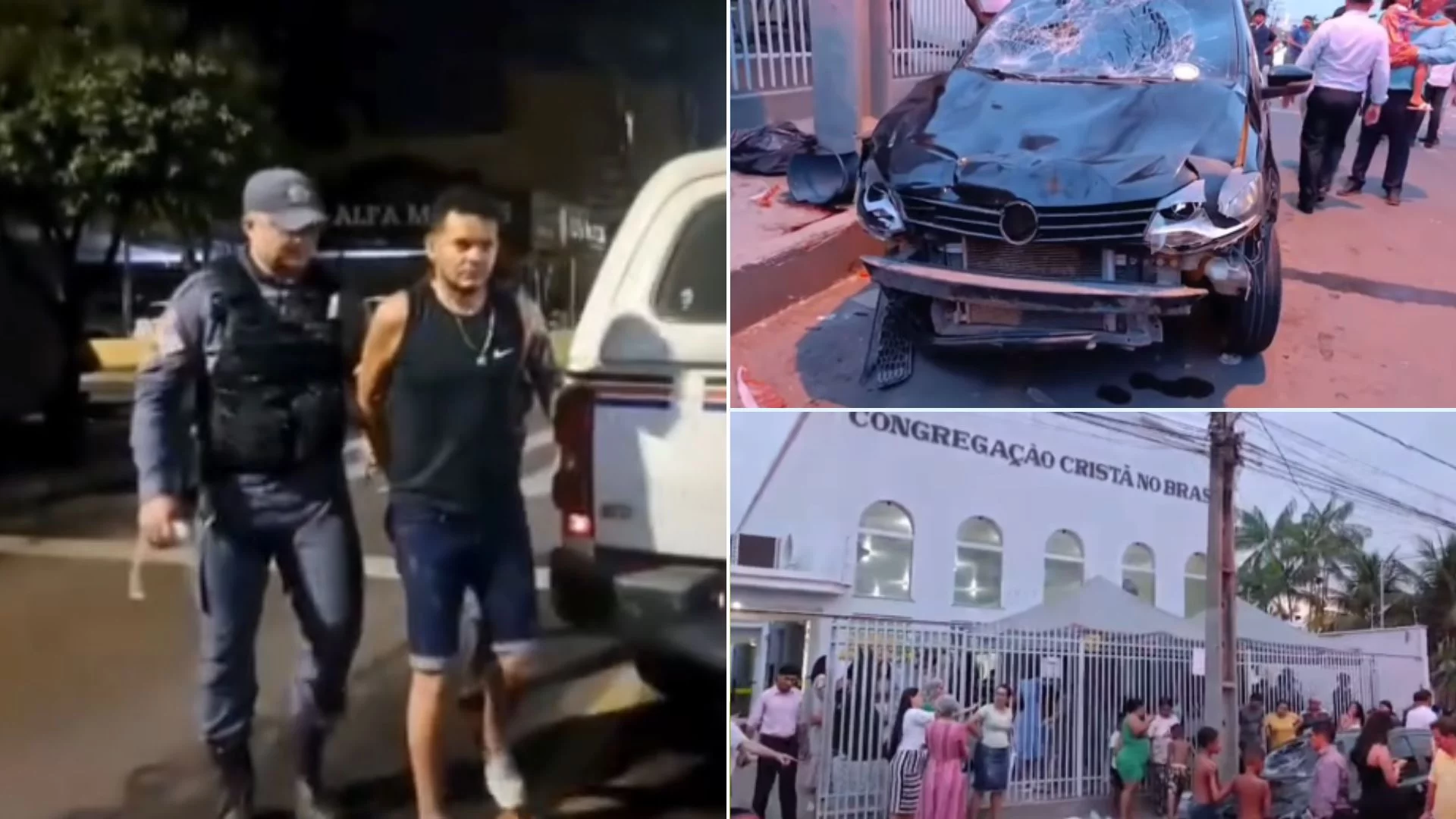 VÍDEO: Motorista embriagado atropela oito pessoas que saíam de igreja