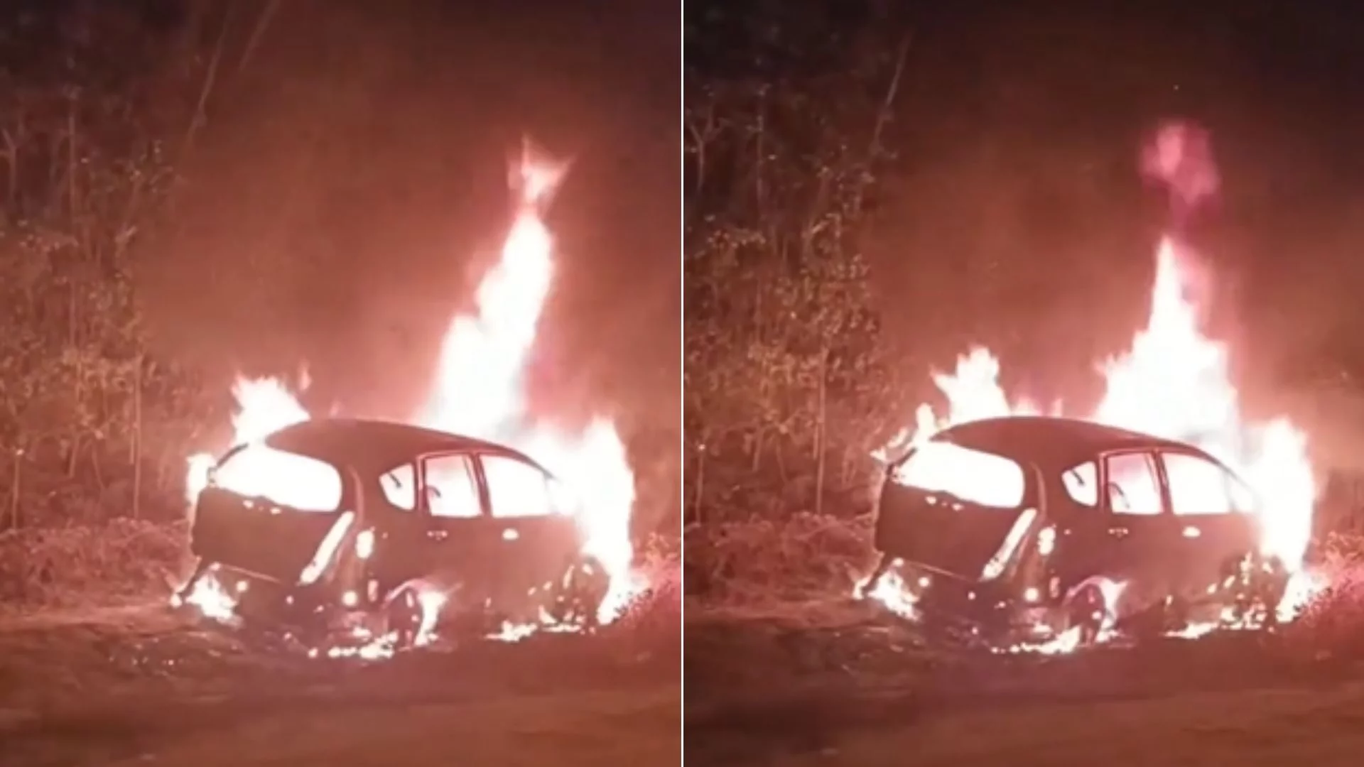 VÍDEO: corpo carbonizado é achado em porta-malas de carro