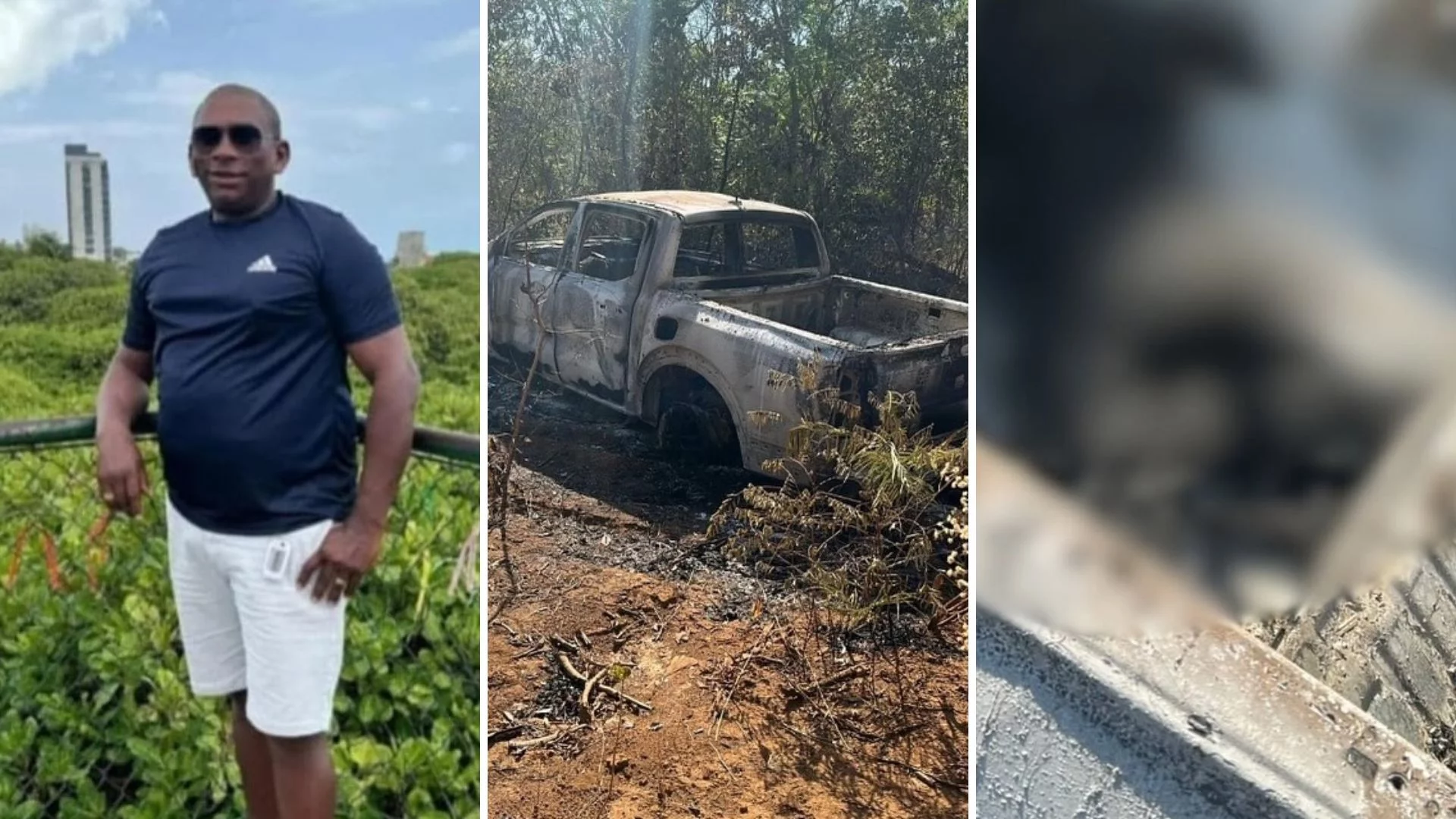 Empresário é encontrado morto em caminhonete incendiada