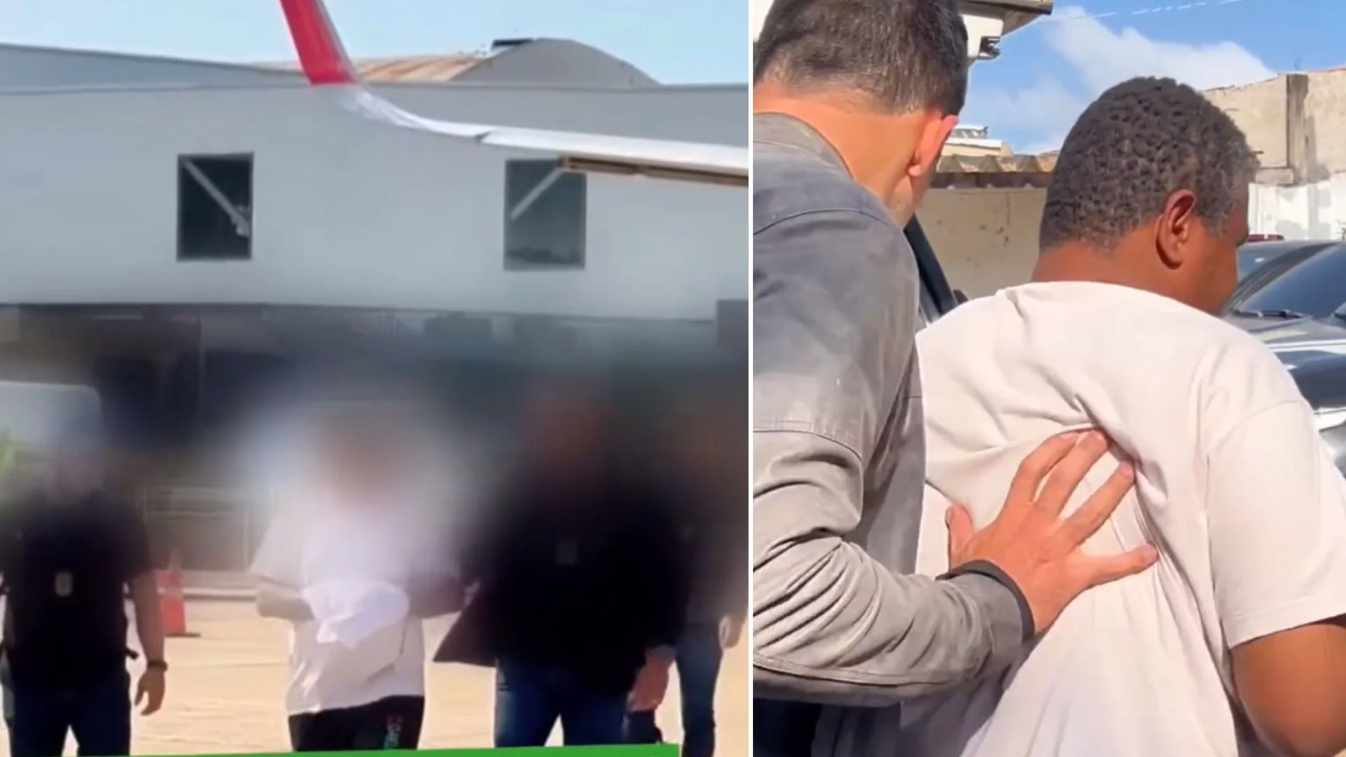 VÍDEO: Chefe de facção recapturado em SP chega ao MA