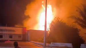 VÍDEO: Incêndio próximo à Prefeitura assusta moradores no interior do MA
