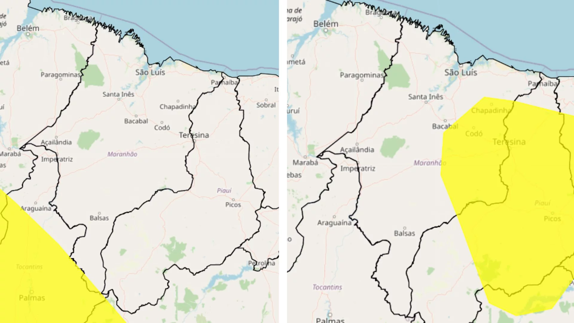 MA tem alerta de chuva e baixa umidade nesta terça (04)