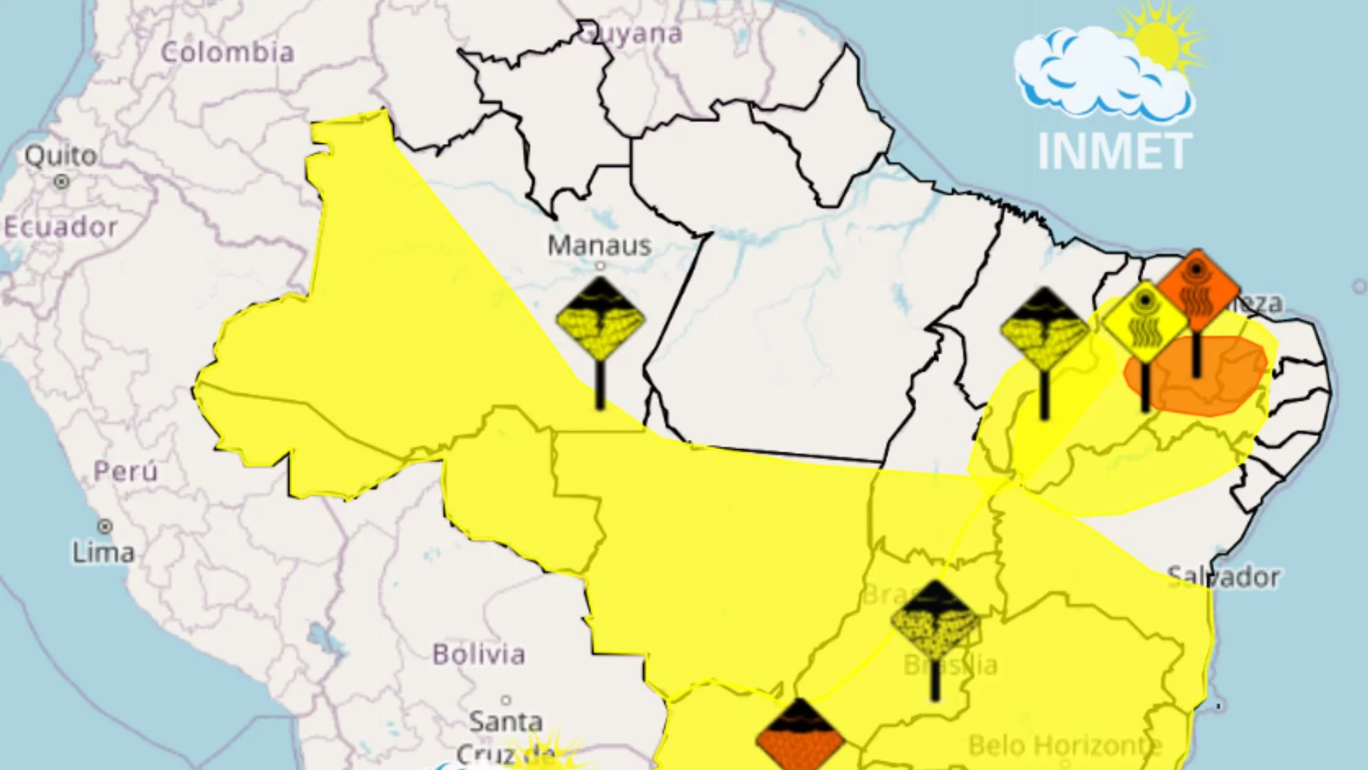 MA tem alerta de chuva e calor nesta quarta (05)