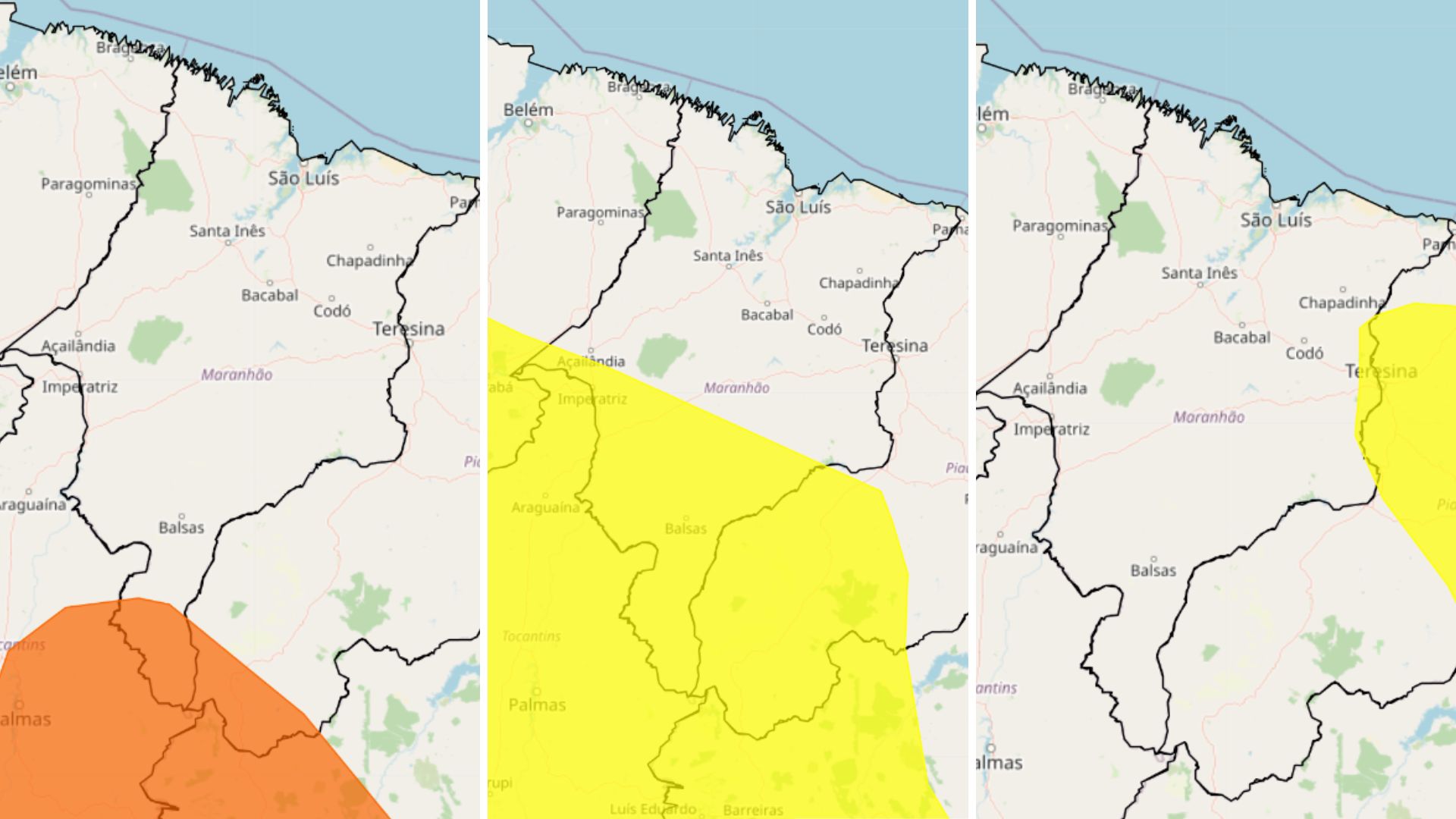 Maranhão recebe alerta para tempestade nesta quinta (06)