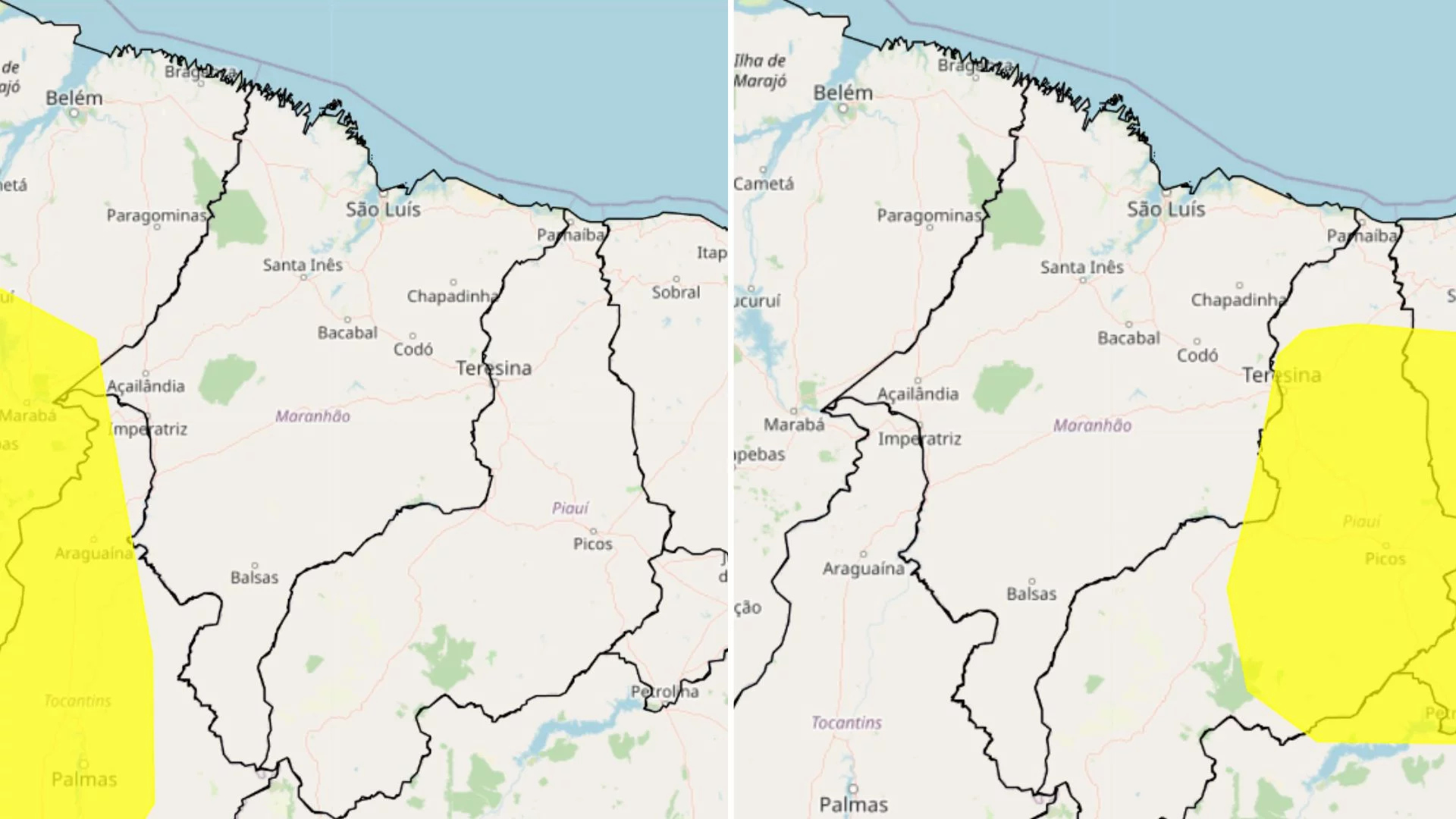 MA tem alerta de chuvas e baixa umidade nesta terça (11)