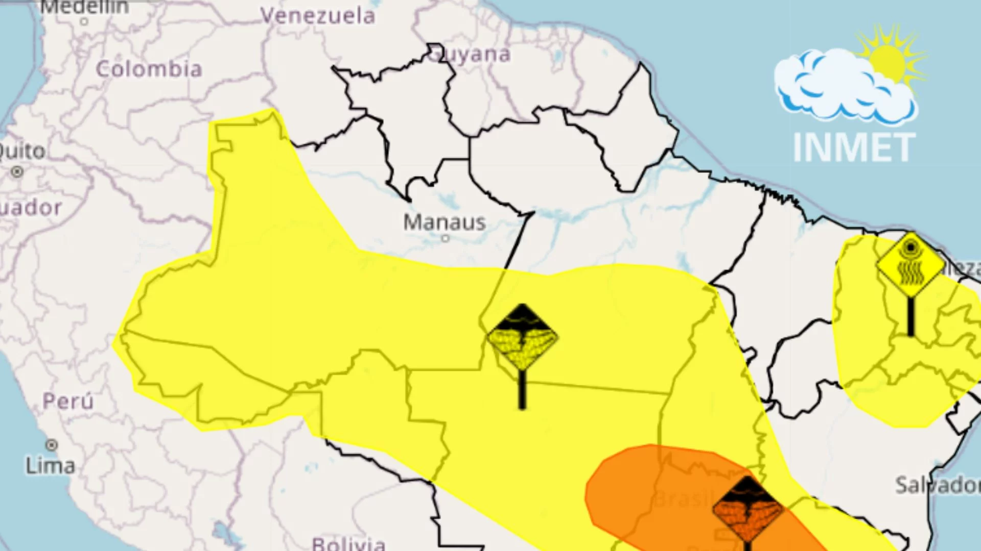 Maranhão tem dois alertas do INMET nesta segunda (03)