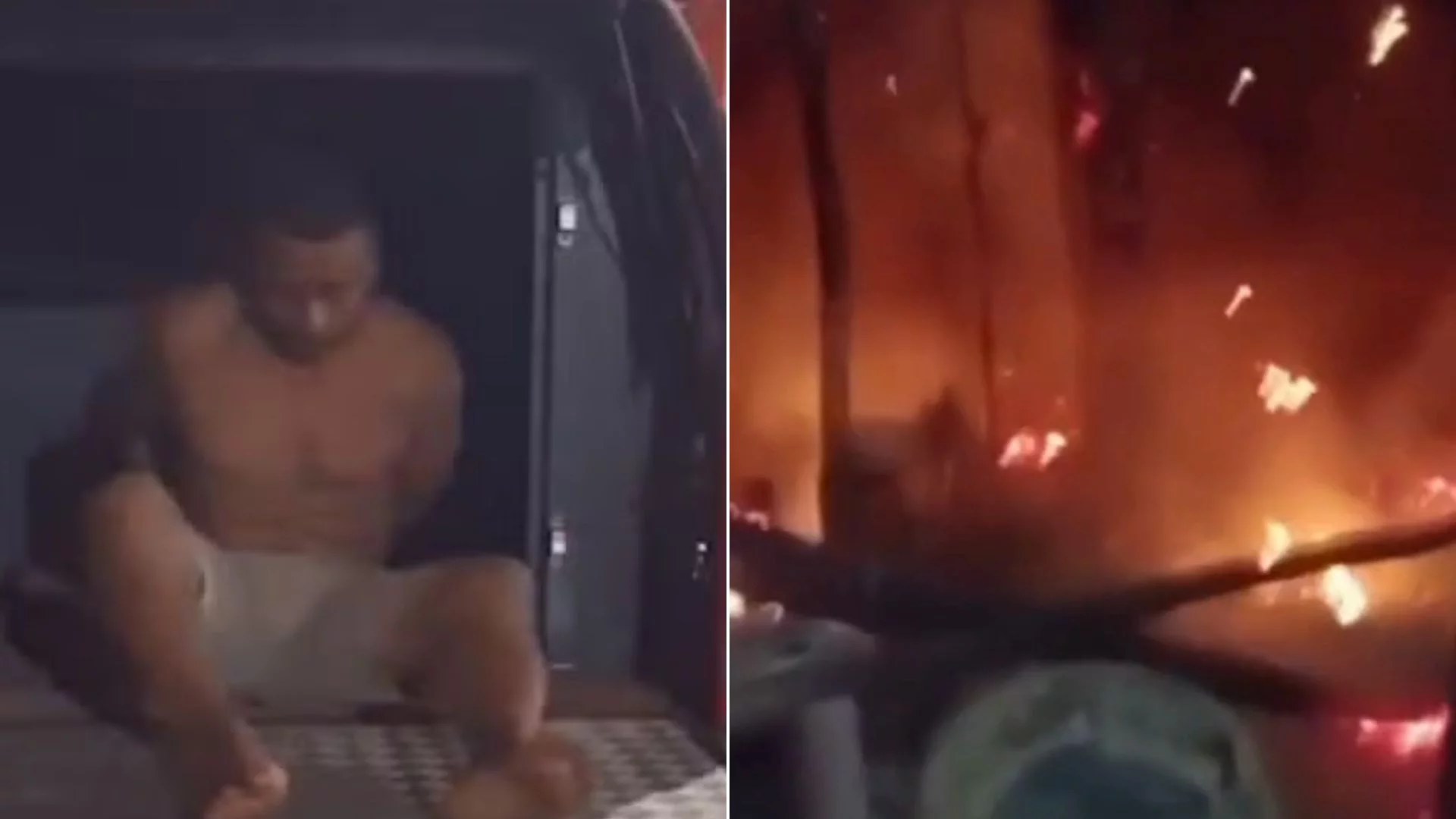 VÍDEO: Homem é preso suspeito de incendiar casa da ex-companheira