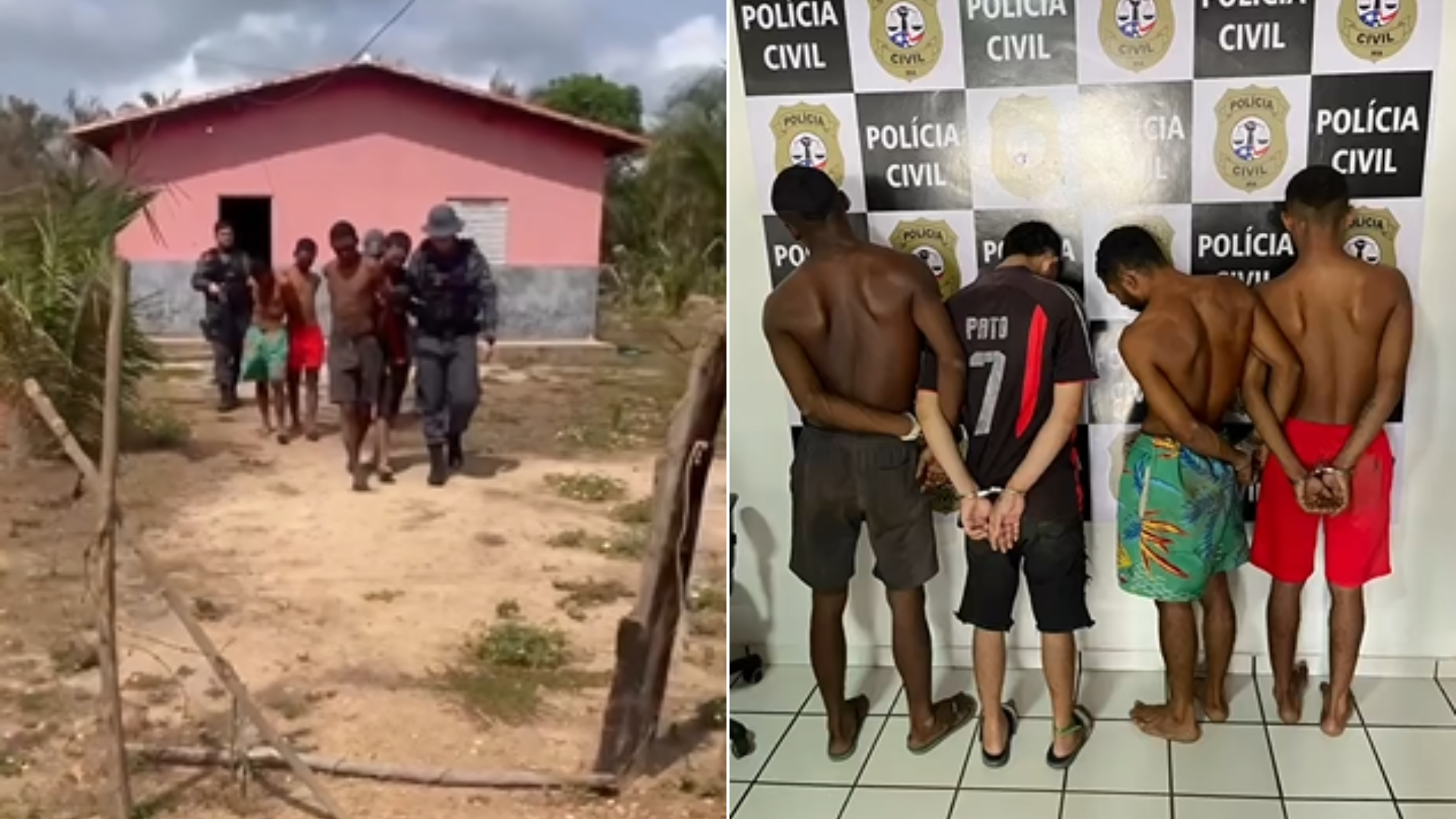 VÍDEO: Quatro integrantes do Comando Vermelho são presos
