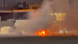 VÍDEO: princípio de incêndio interrompe embarque e evacua avião