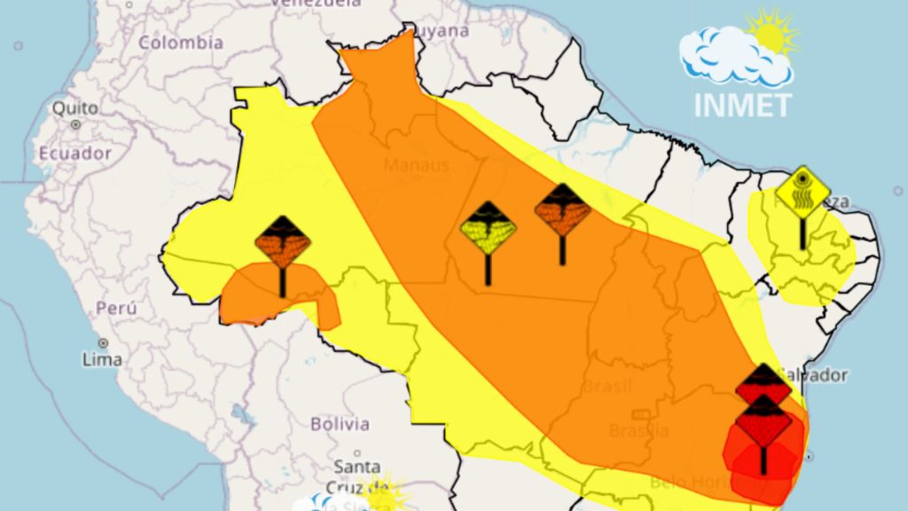 INMET emite alertas de chuva para 75 cidades do Maranhão