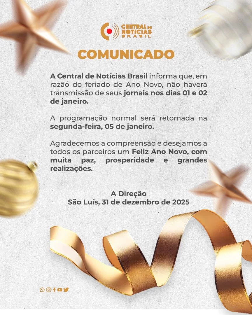 Central de Notícias Brasil: Comunicado de Ano Novo