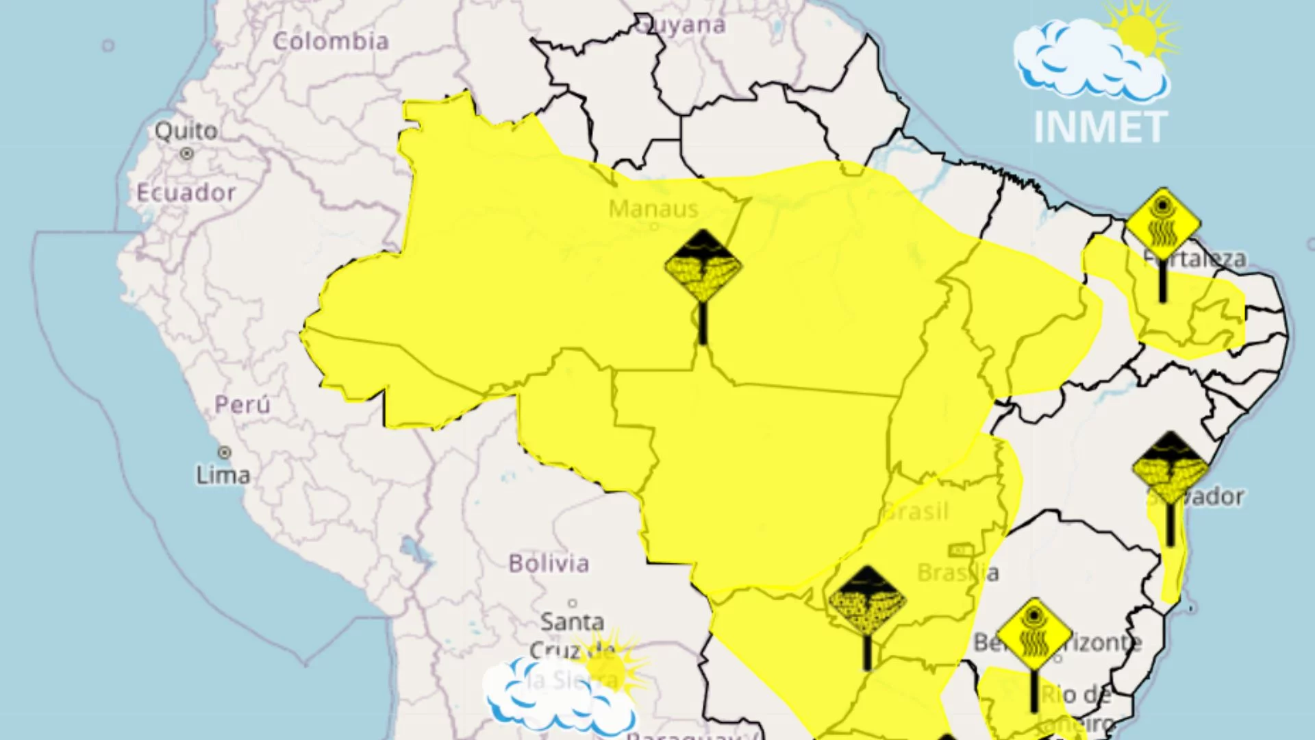 Maranhão tem alertas de chuva e baixa umidade nesta segunda (12)