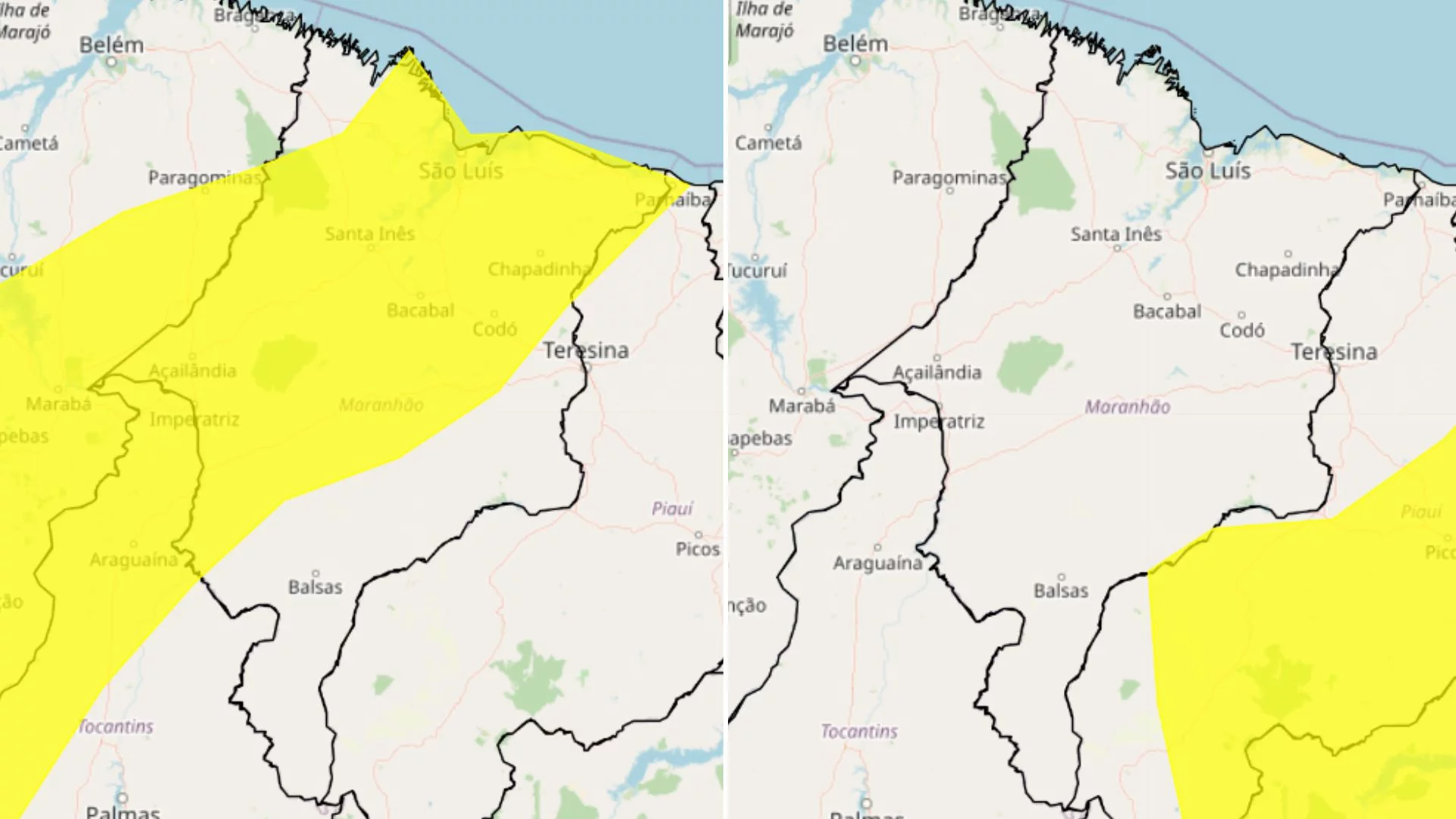 Tempo instável mantém Maranhão sob alertas do INMET