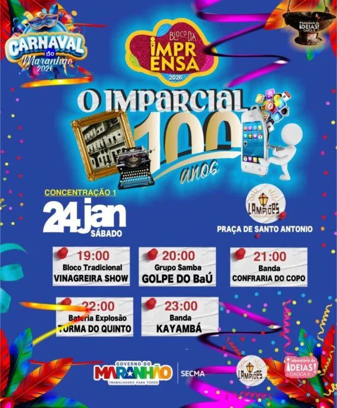 Bloco da Imprensa abre temporada 2026